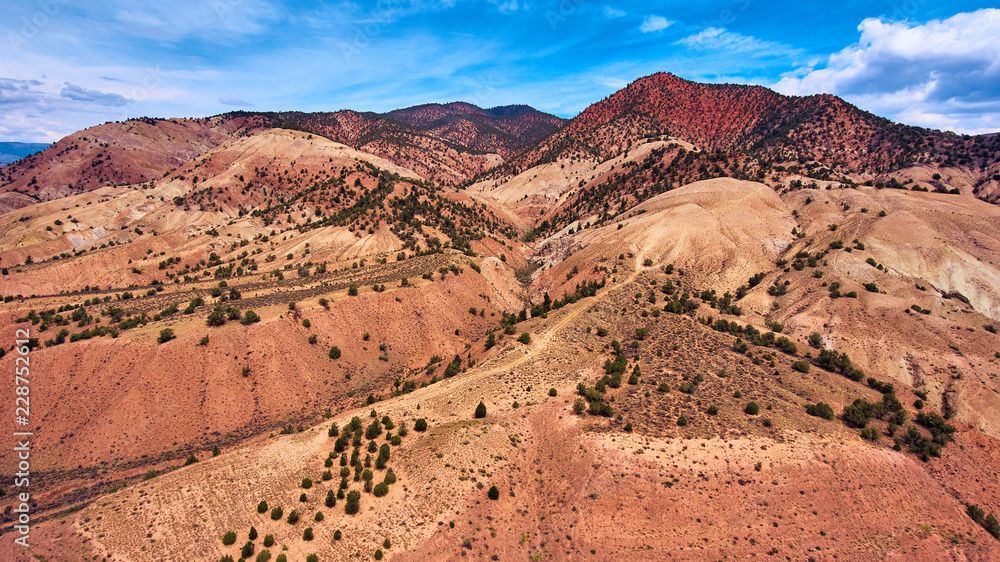 Aerial Colorado Rocky Mountains Red Rock