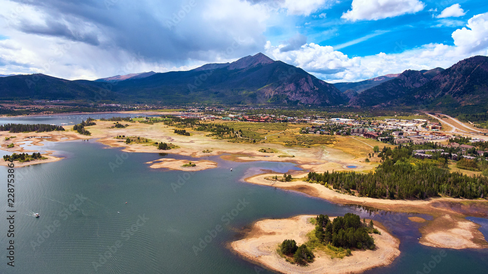 Aerial Landscape Colorado Mountains