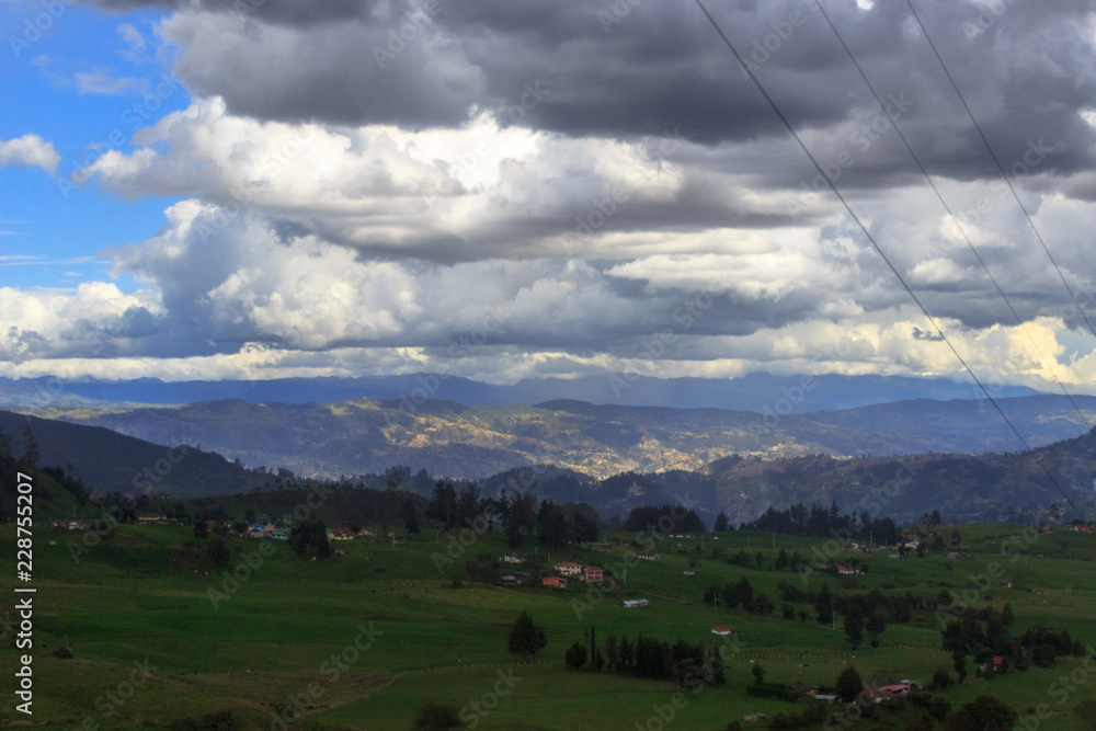 roadside view on the landscape of ecuador roadside view on the landscape of ecuador