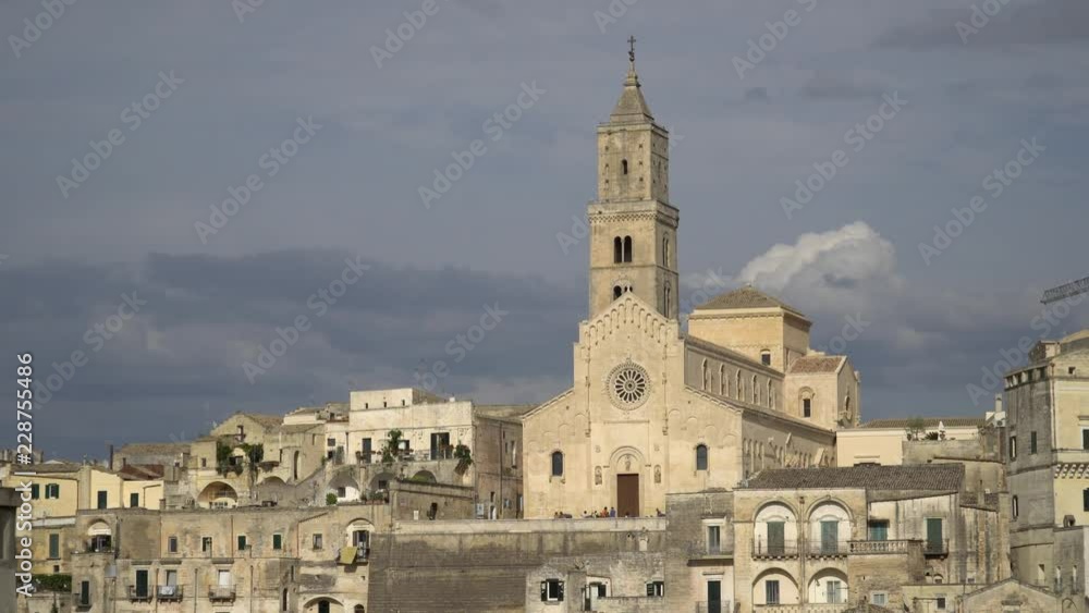2 clips in 1. Matera - spectacular canyon town, Italy. World Heritage Site. 4K. 2 clips in 1. Matera - spectacular canyon town, Italy. World Heritage Site. 4K.