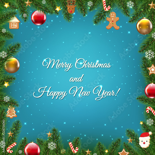 Christmas Poster With Stars