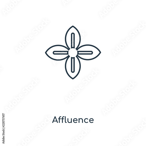 affluence icon vector