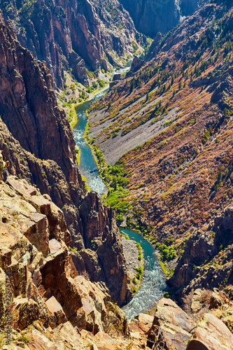 Black Canyon Cliffs and Blue River © Nicholas J. Klein