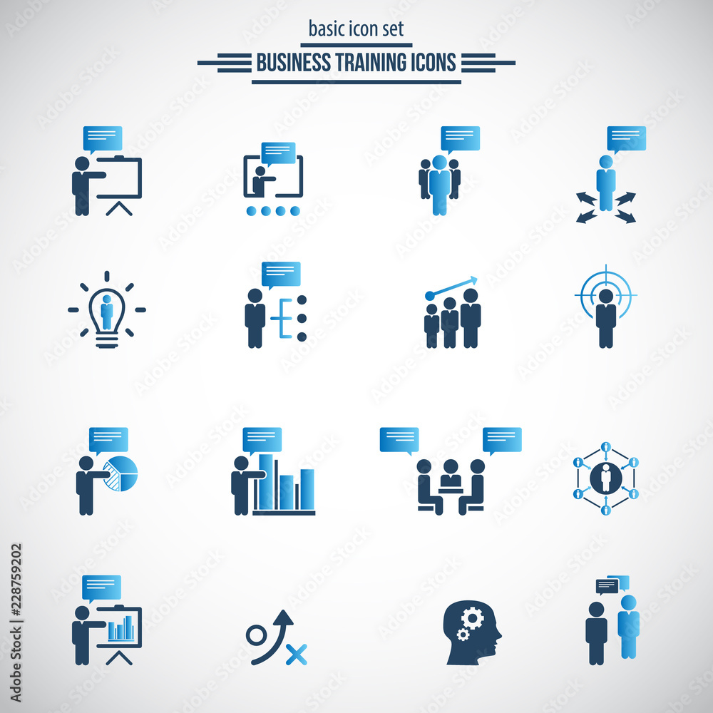 Simple Business Training, Presentation Icons Simple Business Training, Presentation Icons
