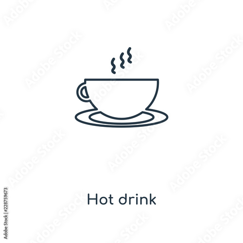hot drink icon vector