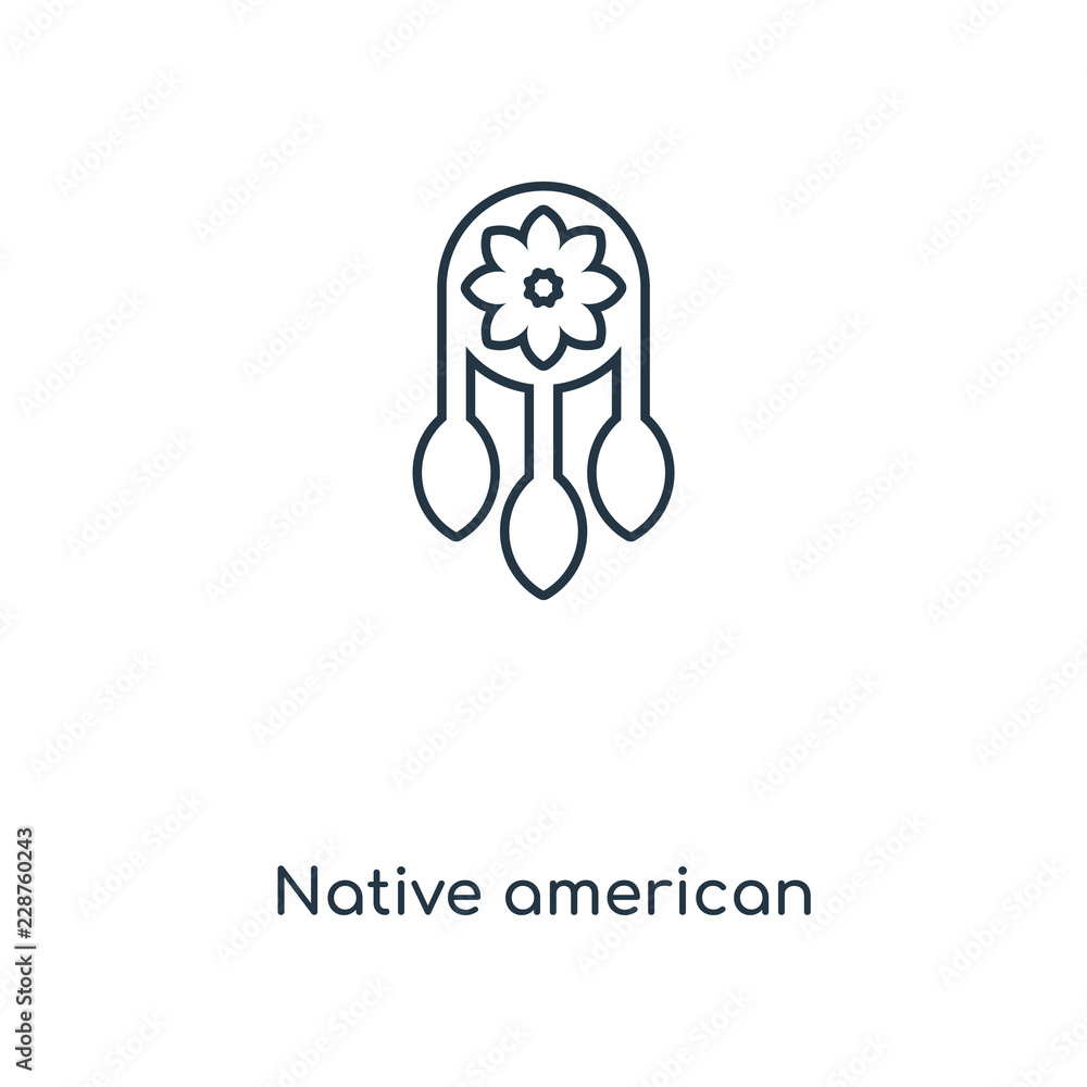 Obraz premium native american icon vector