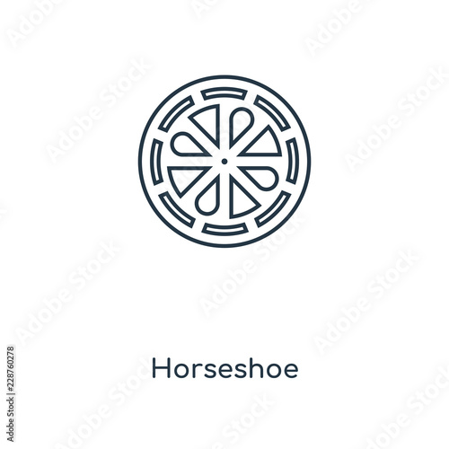 horseshoe icon vector