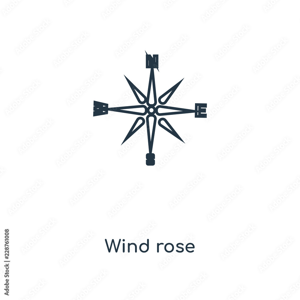 wind rose icon vector wind rose icon vector