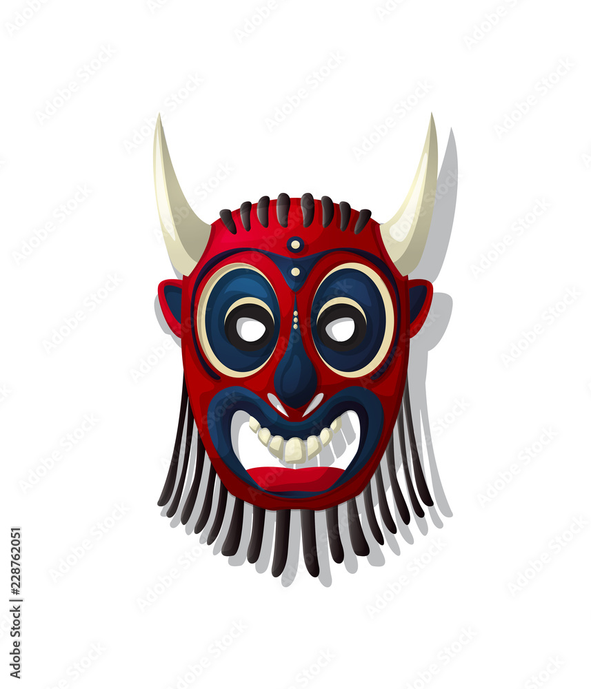 Vector tribal mask