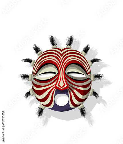 Vector tribal mask