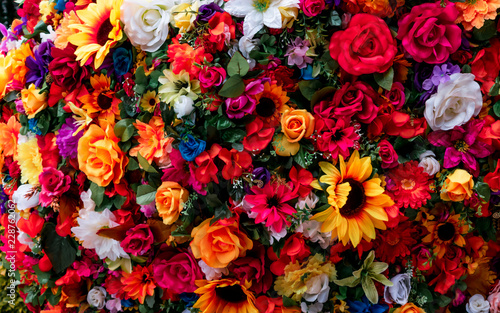 Traditional Mexican flowers used for day of the dead altars