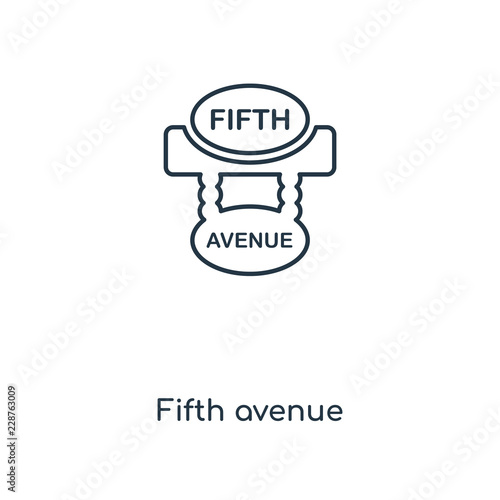 fifth avenue icon vector