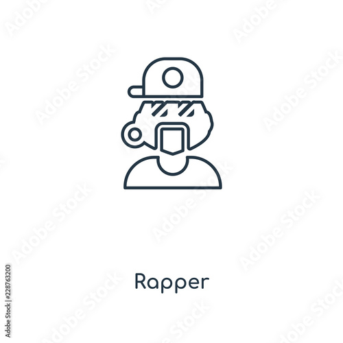 rapper icon vector