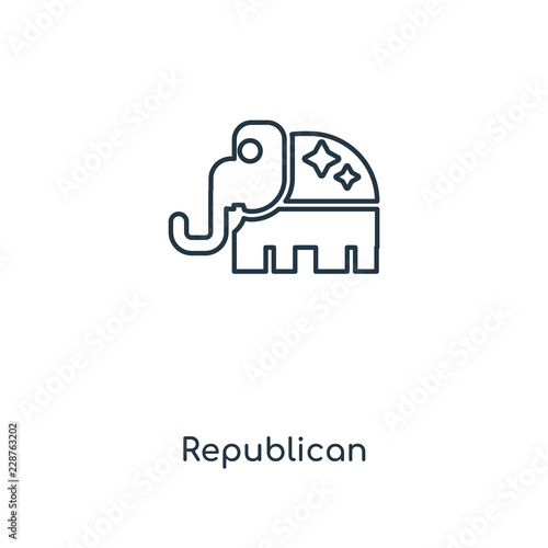 republican icon vector
