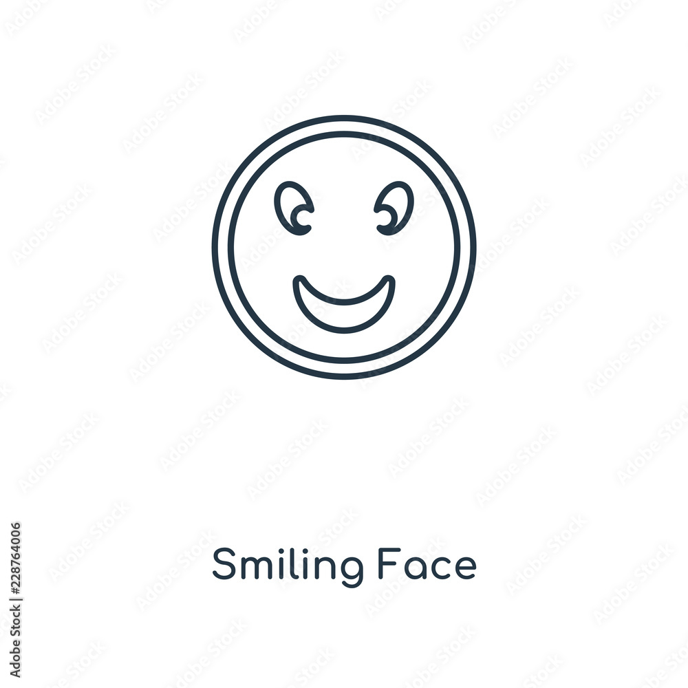 smiling face icon vector