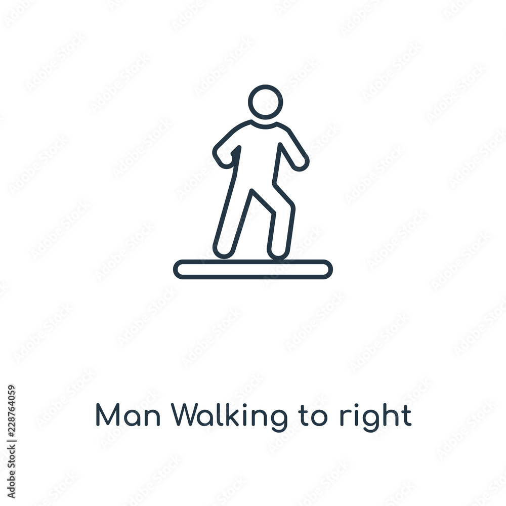man walking to right icon vector man walking to right icon vector
