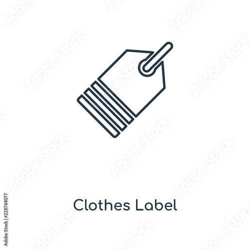 clothes label icon vector