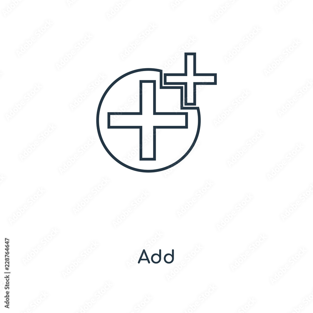 Fototapeta premium add icon vector