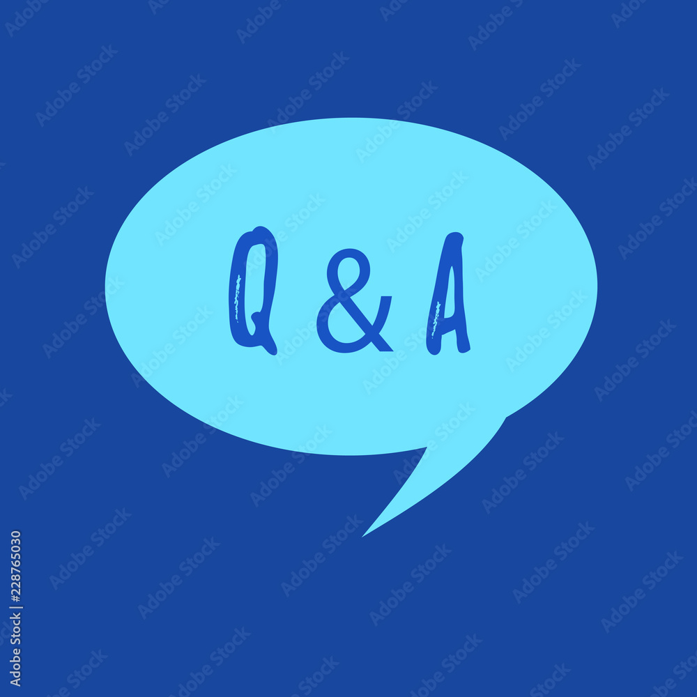 Text sign showing Q and A. Conceptual photo Exchange of questions and answers between groups of showing. Text sign showing Q and A. Conceptual photo Exchange of questions and answers between groups of showing.