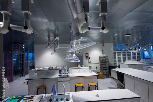 A laboratory in a college in the Faroe Islands