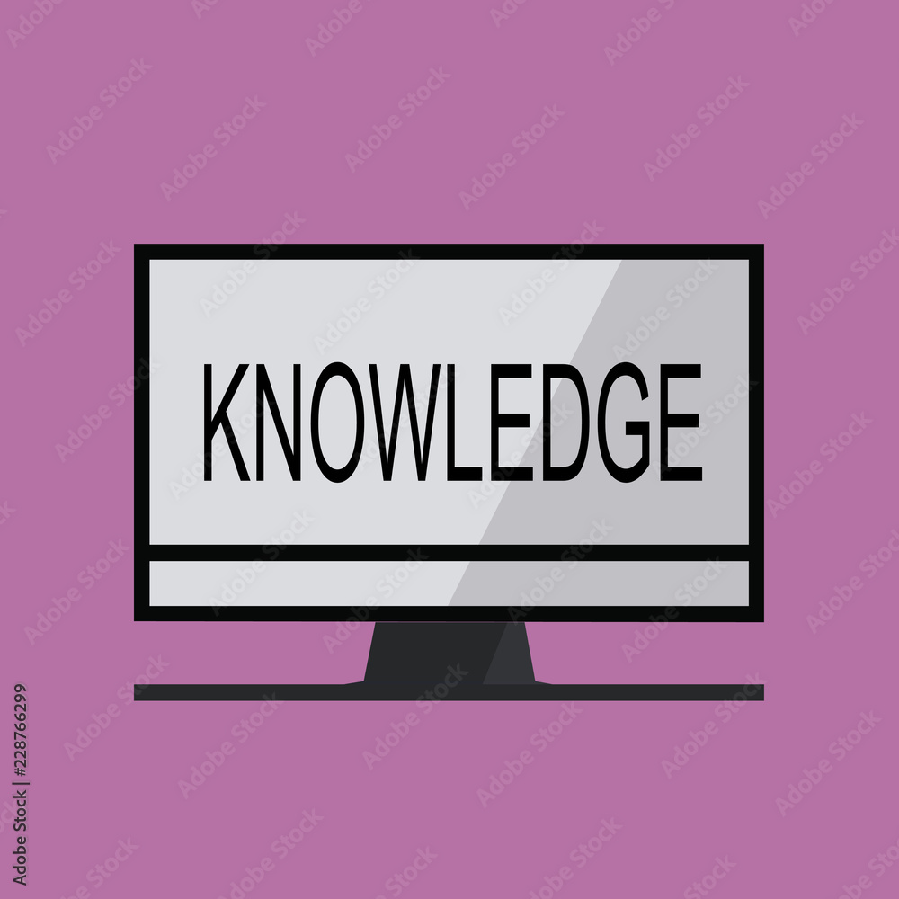 Text sign showing Knowledge. Conceptual photo Facts information skills acquired through experience or education. Text sign showing Knowledge. Conceptual photo Facts information skills acquired through experience or education.
