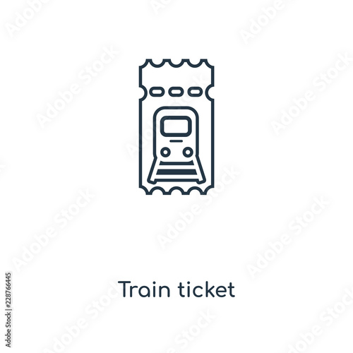 train ticket icon vector