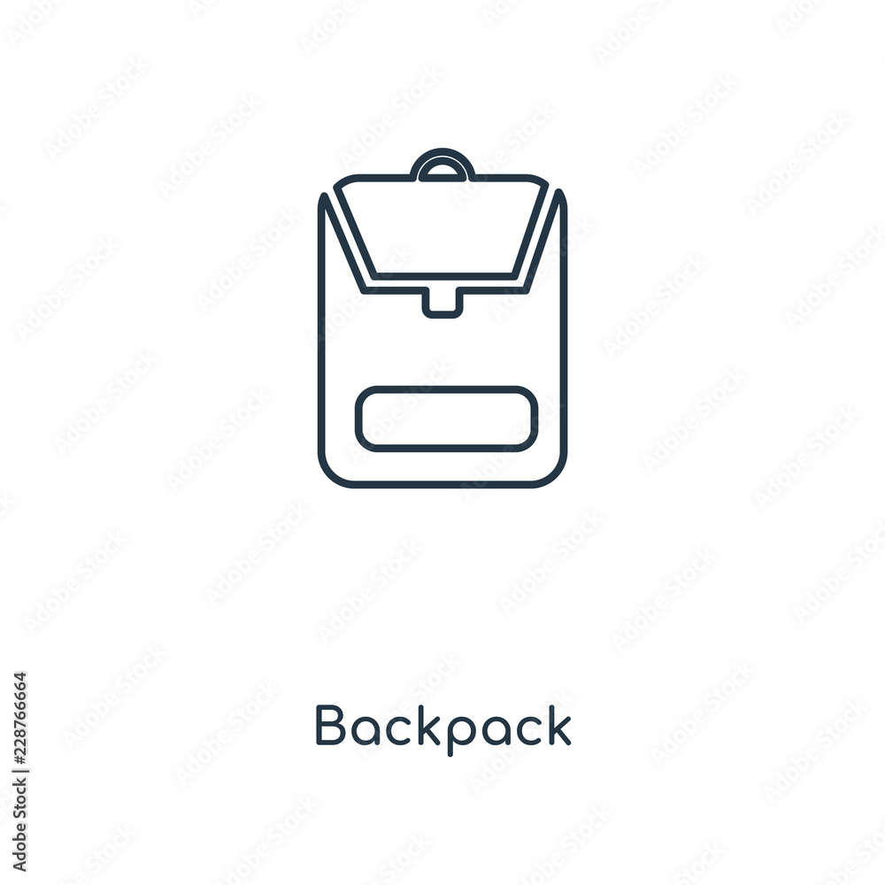 backpack icon vector backpack icon vector