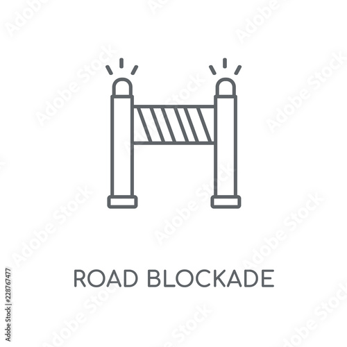 road blockade icon