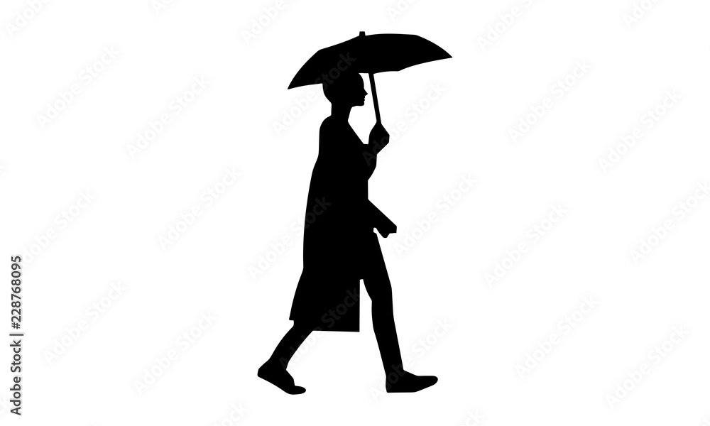 silhouette of women walking using umbrellas silhouette of women walking using umbrellas