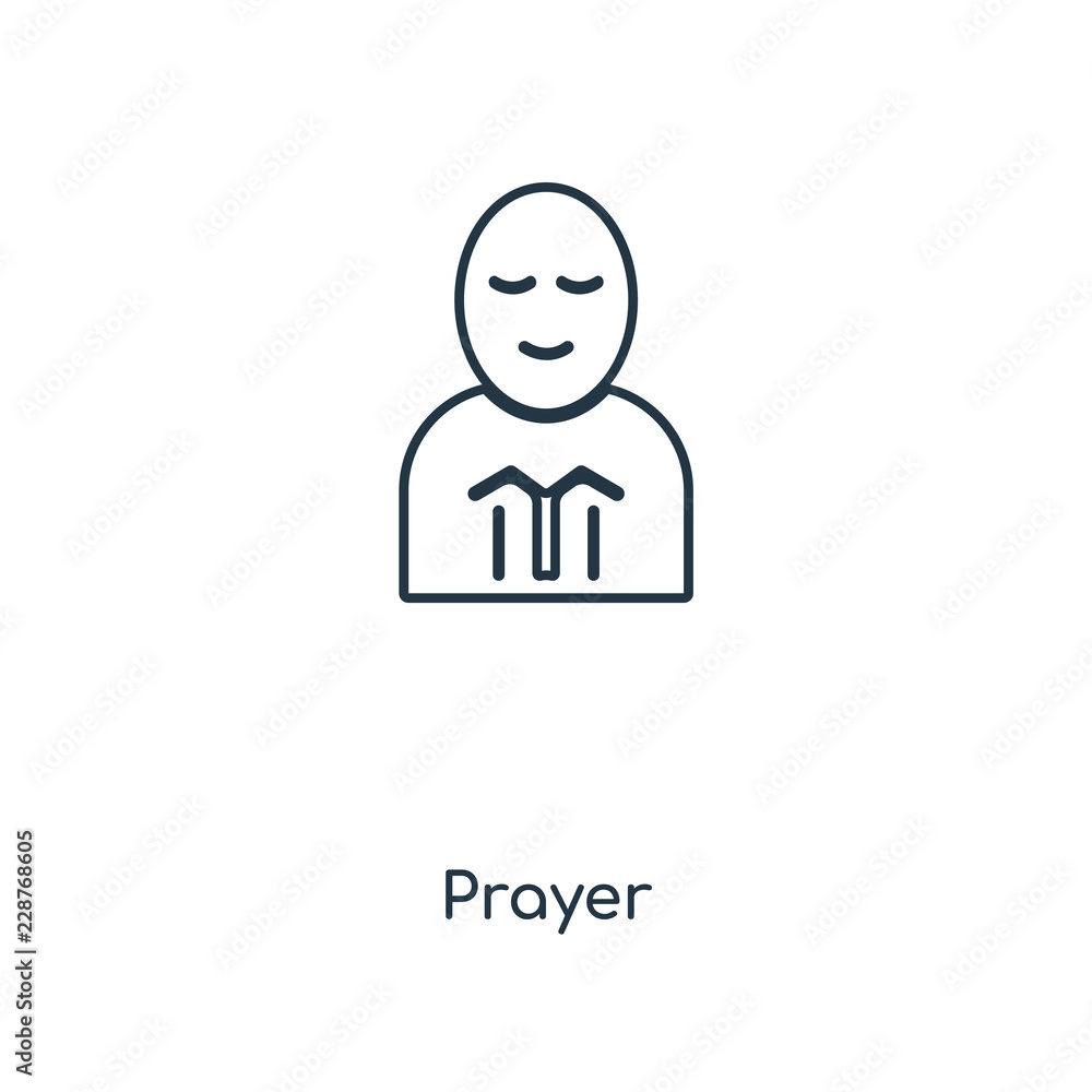 prayer icon vector
