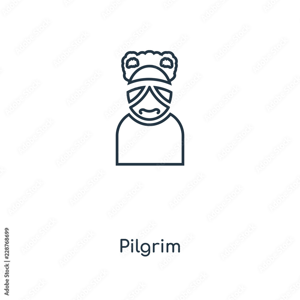 pilgrim icon vector