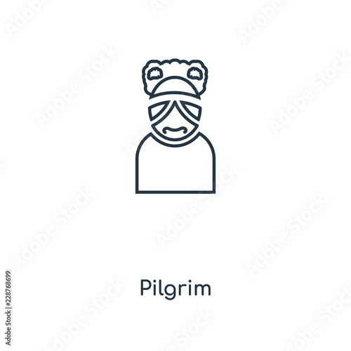 pilgrim icon vector