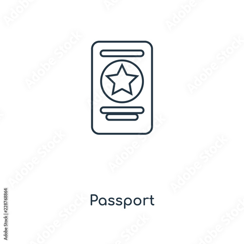 passport icon vector