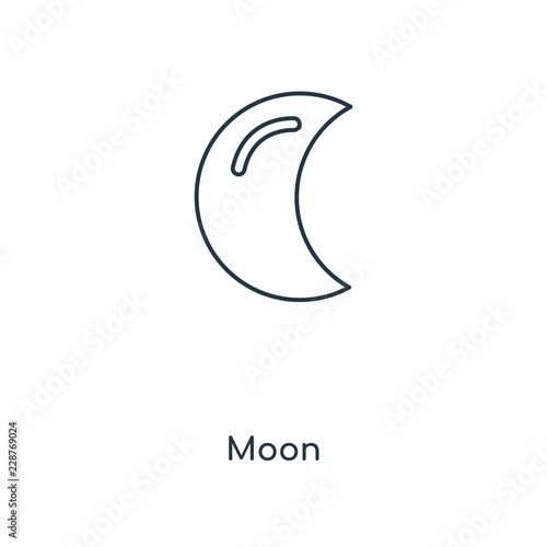 moon icon vector