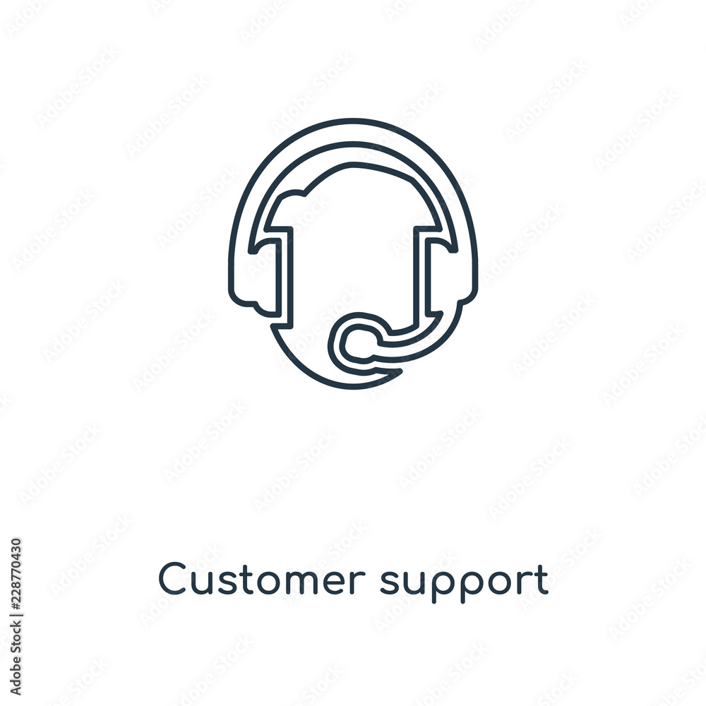 Fototapeta premium customer support icon vector