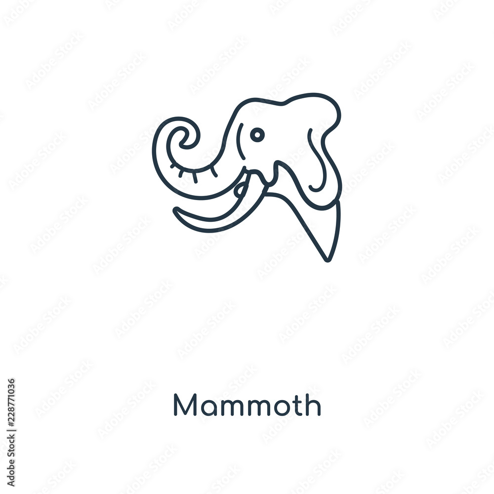 mammoth icon vector mammoth icon vector