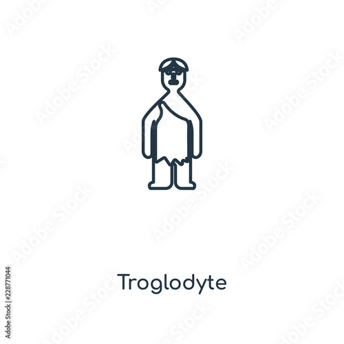 troglodyte icon vector