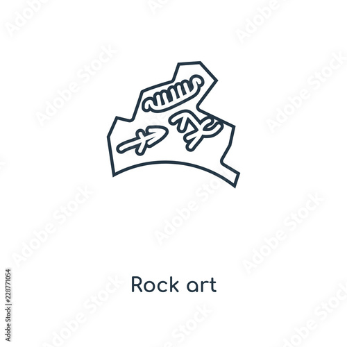 rock art icon vector