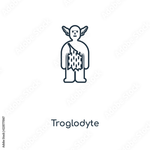 troglodyte icon vector