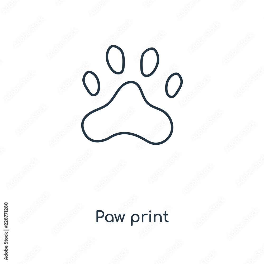 paw print icon vector paw print icon vector