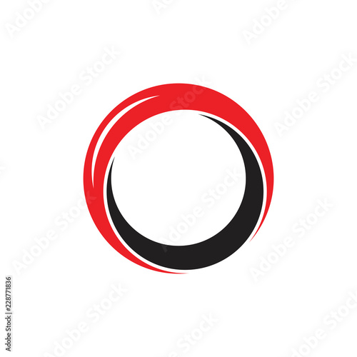 3d ring simple logo vector