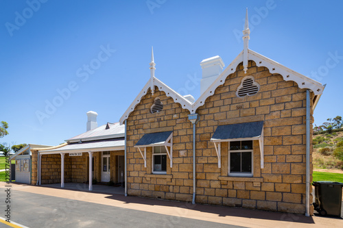 Historic Station Master's Residence at the old port of Morgan on the Murray River in South Australia.