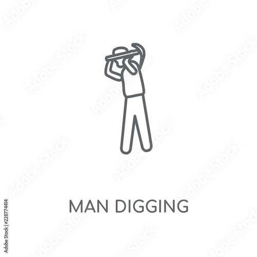 man digging icon