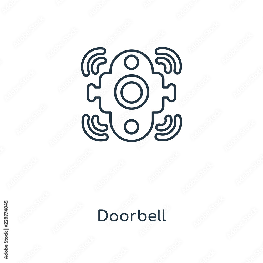 Obraz premium doorbell icon vector