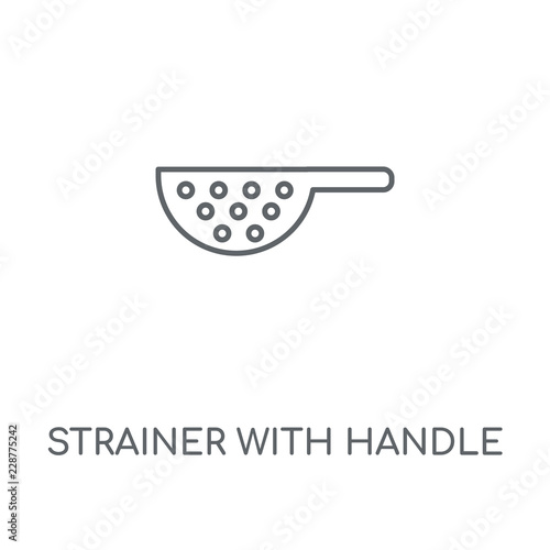 strainer with handle icon