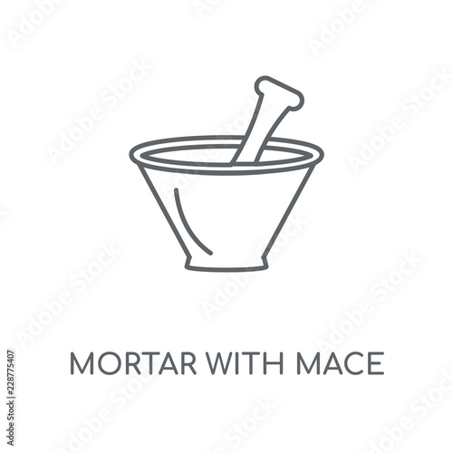 mortar with mace icon