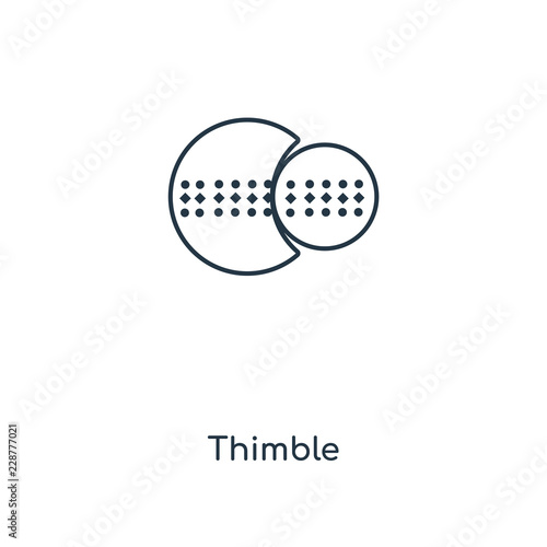 thimble icon vector