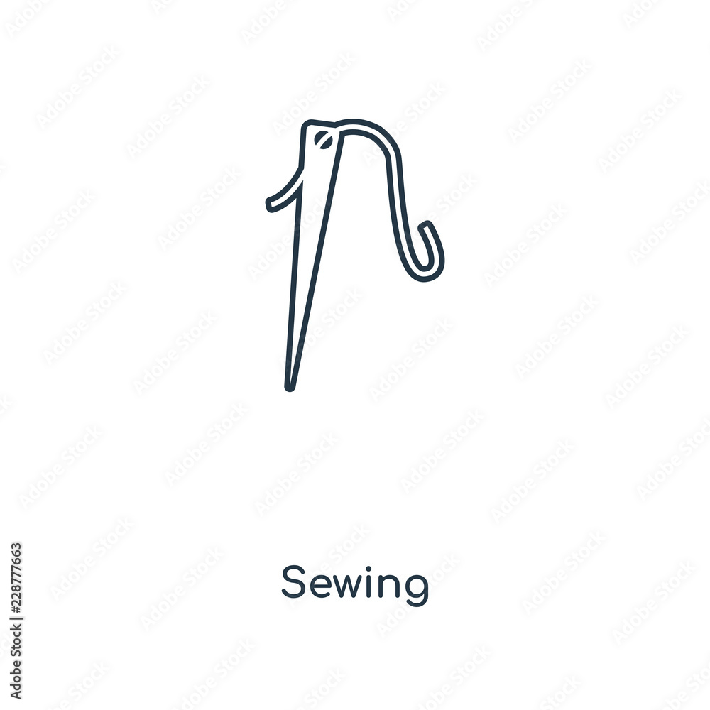 sewing icon vector