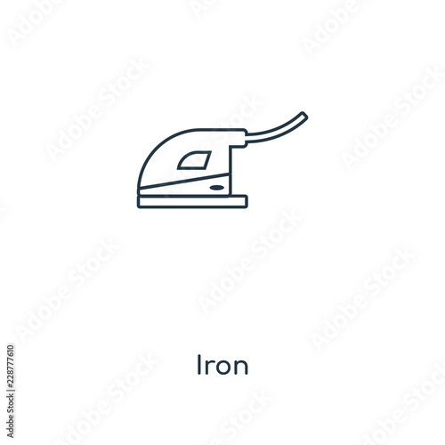 iron icon vector photo