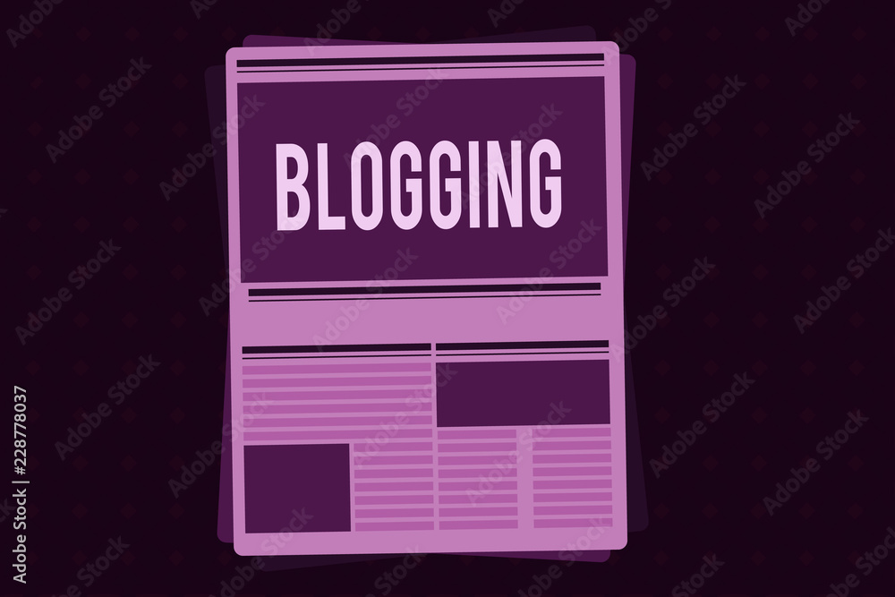 Conceptual hand writing showing Blogging. Business photo showcasing Writes material for a blog Online digital modern communication. Conceptual hand writing showing Blogging. Business photo showcasing Writes material for a blog Online digital modern communication.